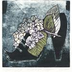 Hydrangea Slipper
© Kim Laurel • Monoprint and mixed media on Rives BFK 